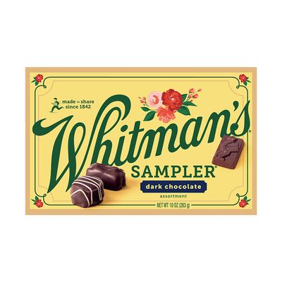 Whitmans Sampler Mothers Day Gift Box, Dark Chocolate Assortment, 10 Ounce 22 Pieces