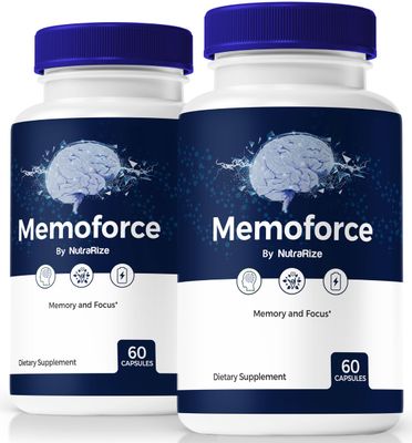2 Pack Memoforce Pills, See Your Full Potential with MemoForce Brain - Supports Memory, Focus Concentration, for Cognitive Health and Function, Official Memo Force Reviews 120 Capsules