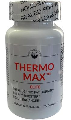 Thermo Max Elite - Thermogenic Fat Burner, Extreme Energy Boosters, Weight Loss, 90 Diet Pills