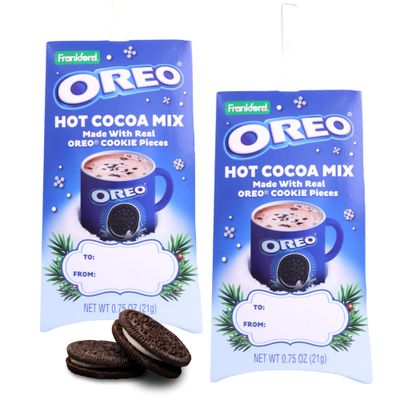 Frankford Oreo Cookies and Cream Hot Chocolate Mix, Festive Holiday Cocoa Drink, Christmas Stocking Stuffers, 0.75 Ounces Pack of 2