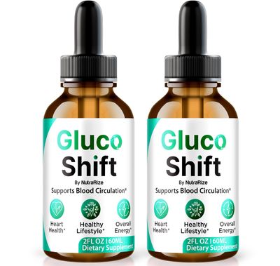 NutraRize Pack of 2 Gluco Shift Drops - Our Innovative Natural Blood Support Formula to Maintain Healthy and Stable Levels for Overall Wellness, Detox Cleanse Gotas Review 60 Servings