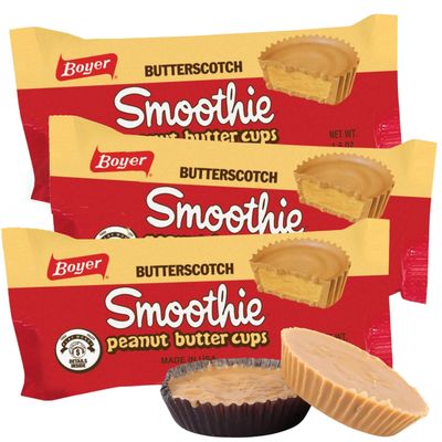 Sweetzo - Boyer Butterscotch Peanut Butter Cups, Smooth and Creamy Candy, Individually Packaged Treats,1.6 Ounces Pack of 3