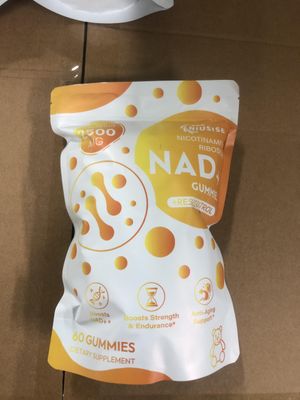 NIUSISE NAD Gummies Sugar Free, NAD Supplement with Liposomal Nicotinamide Riboside, Resveratrol, Quercetin, NAD Supplement for Anti-Aging, Energy, Cellular Health, Lemon Flavor, 60 Gummies