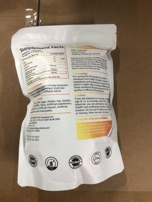 NIUSISE NAD Gummies Sugar Free, NAD Supplement with Liposomal Nicotinamide Riboside, Resveratrol, Quercetin, NAD Supplement for Anti-Aging, Energy, Cellular Health, Lemon Flavor, 60 Gummies