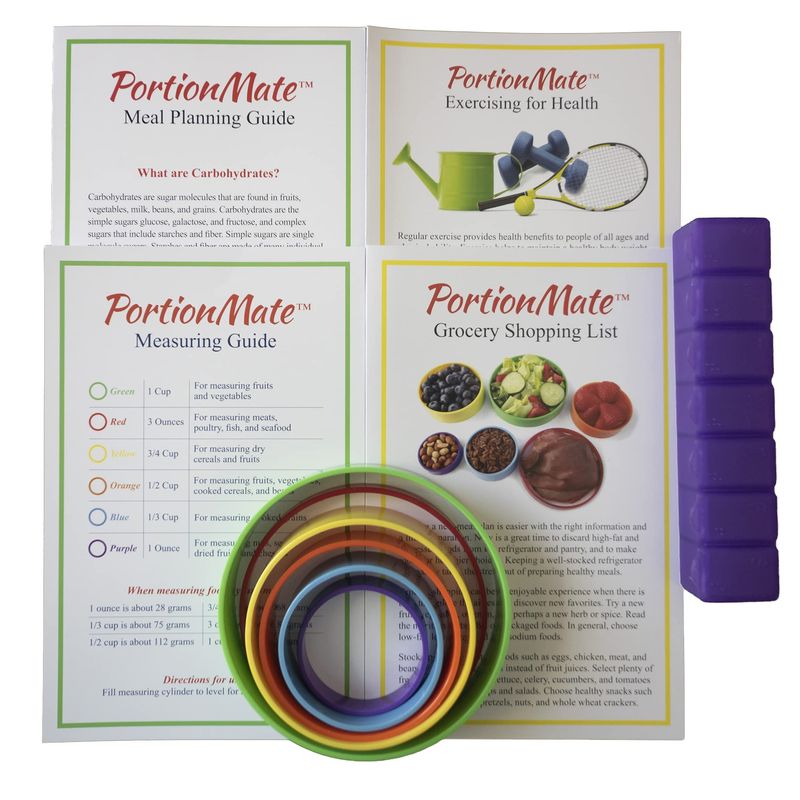 PortionMate Perfect Portions - The Portion Control Quick Start Kit - Now Portion Control is Fast, Affordable, and Accurate!, PMPP82