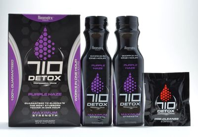 Detox Pure Neometrx Same-Day 710 Premium Detox Kit, BlackBerry Flavor, 2X 12 Fl Oz, and Tablets 6 Count