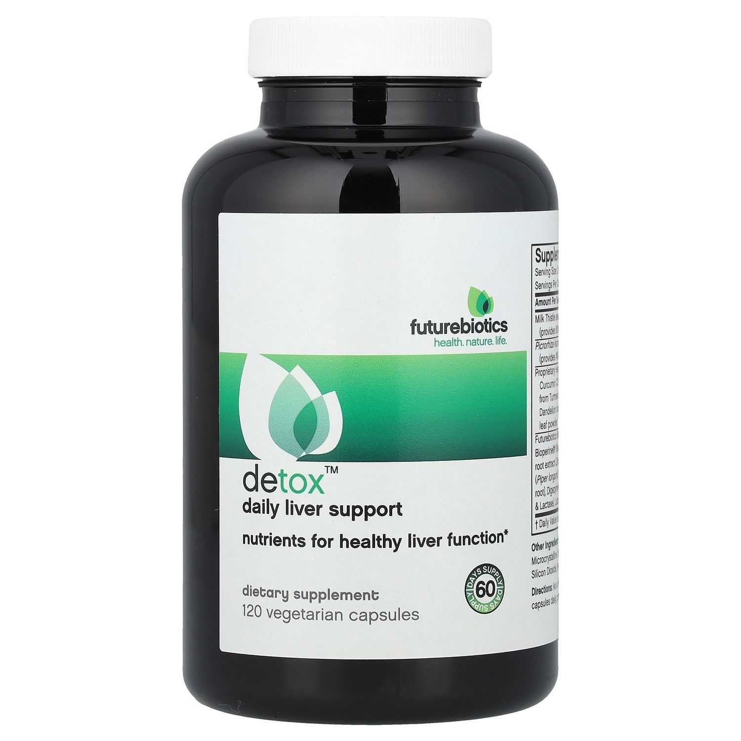 Futurebiotics Detox Daily Liver Support, 120 Capsules