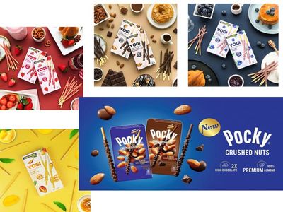 Yogi and Pockys Biscuit Stick Bundle - Mixed Fruity Chocolate Flavors Variety Pack Pack of 6, total 6.9oz