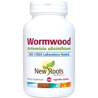 NEW ROOTS HERBAL Wormwood 100 Veg Caps - Appetite, Digestion and Intestinal Balance Support - Non-GMO Gluten Free