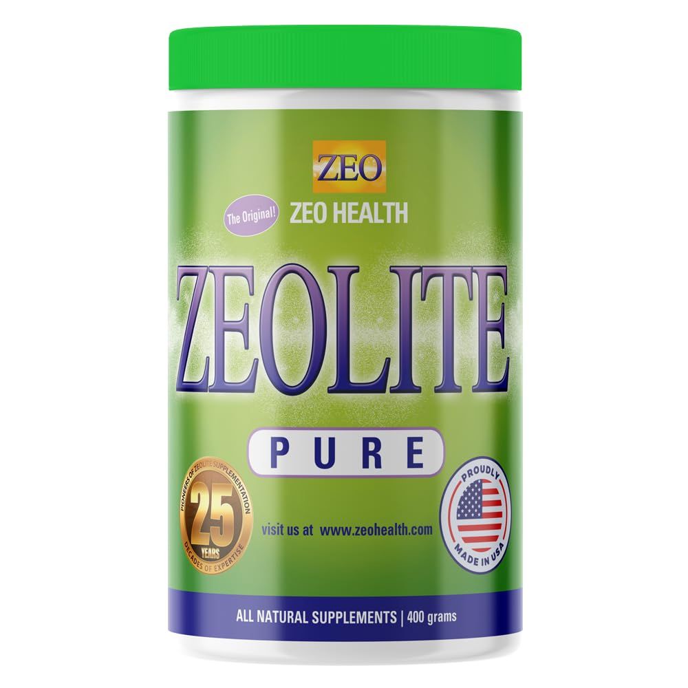 Zeolite Pure Full Body Detox Cleanse for Women, Men, Adults Supports Energy, Gut Health, Mental Clarity, Optimal Inflammation Response The Original Zeolite Powder 400 Servings