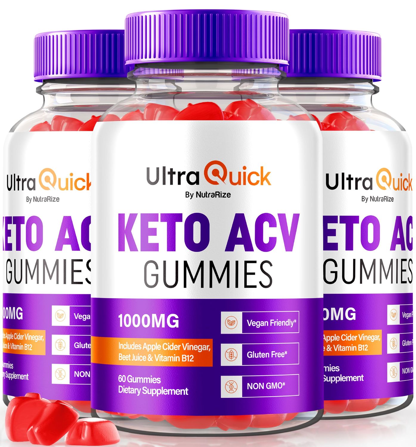 3 Pack Ultra Quick Keto ACV Gummies, Ultra Quick Keto ACV Gummies Weight Loss Support, Natural KetoACV, Premium Keto Plus ACV Formula, Apple Cider Vinegar Gummy, Official UltraQuick 180 Gummies