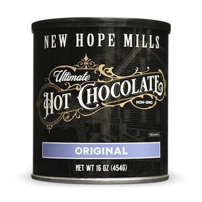 Ultimate Hot Chocolate, By NEW HOPE MILLS, NON-GMO, 16oz, Vegan Ultimate Original
