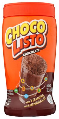 Chocolisto Chocolate Powder, 10.5 Ounce Pack of 12