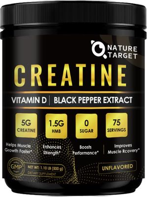 Micronized Creatine Monohydrate for Women and Men, Creatine Powder for Men-Women for Improve Performance and Strength, Support Muscle Growth and Workout Recovery, 6.5g per Servings, 75 Servings