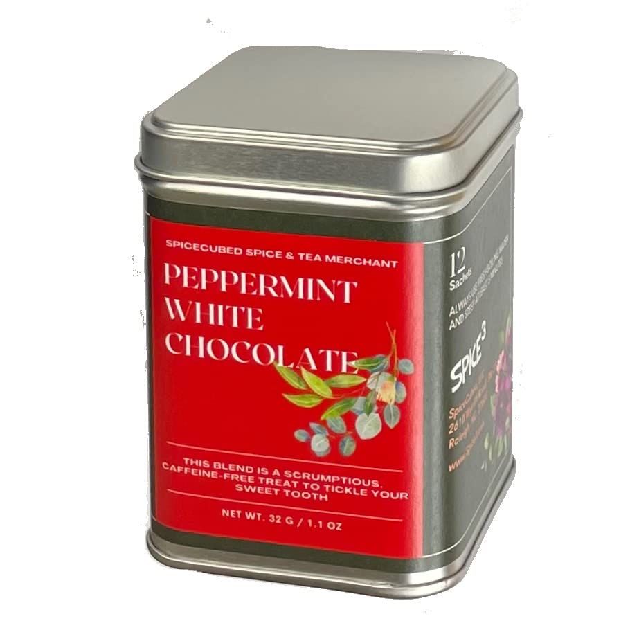 Peppermint White Chocolate Tea Tin, by SpiceCubed