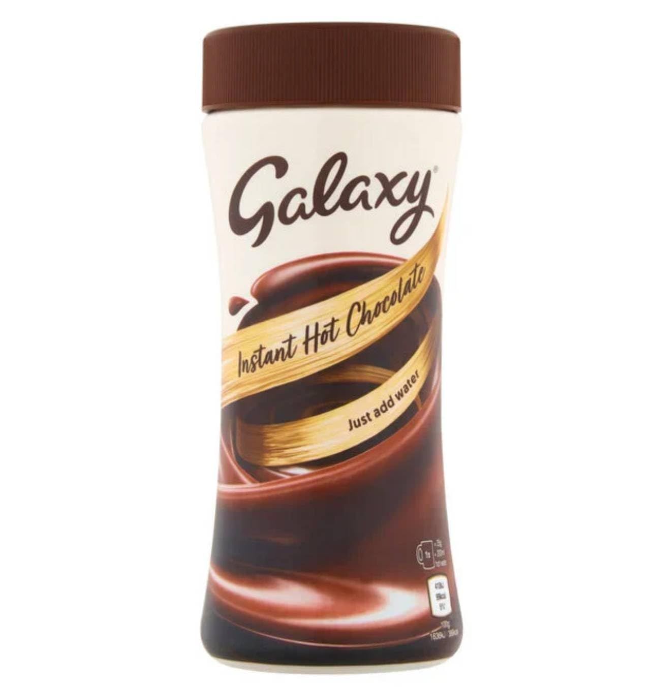 Galaxy Instant Hot Chocolate Cocoa Powder Drink with Milk Chocolate Sugars Sweeteners, 250g