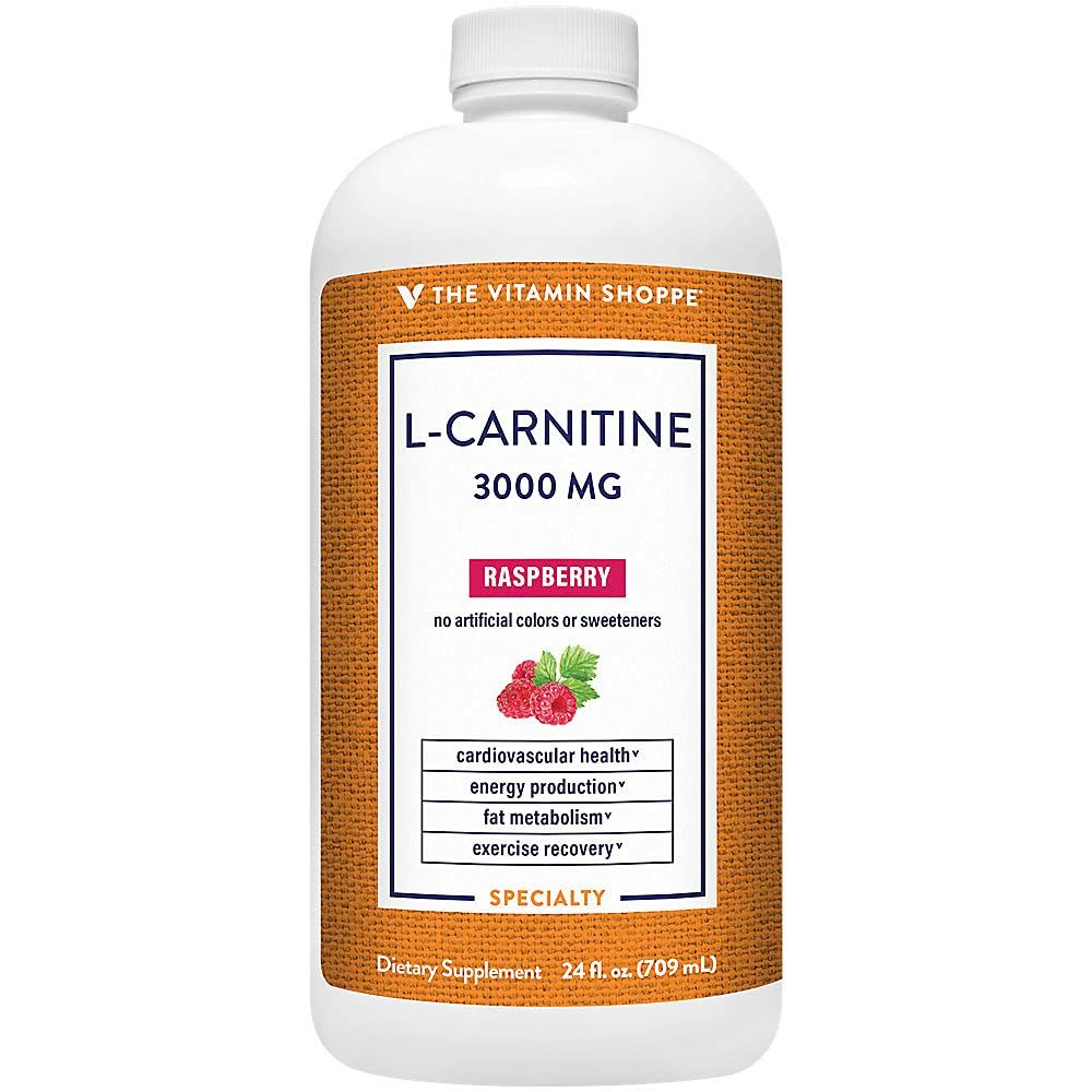 L-Carnitine - Amino Acid to Support Fat Metabolism Cardiovascular Health - 3,000 MG - Raspberry 24 fl. oz.