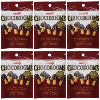 Meiji Chocorooms Pack Of 6 1.34 oz Pouches