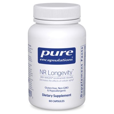Pure Encapsulations NR Longevity - Supports Healthy Aging. Replenishment of NAD Mitochondrial Function - with NIAGEN - Gluten Free, Non-GMO, Hypoallergenic - 60 Capsules