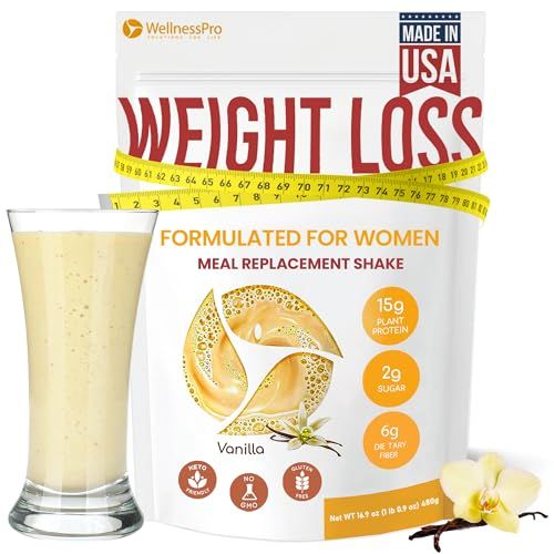 HARMONIFY Meal Replacement Shake for Women with Vanilla Flavor, Keto Fr endly, Kosher Certfied Protein Powder, Pre Probiotics for Easy Digestion, No Sucralose Included, 16,9 Oz