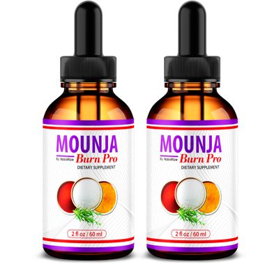 NutraRize 2 Pack Mounja Burn Pro Drops - Official Mounja Tea Drops, MounjaBurn Pro Liquid Drop Supplement, 2 Bottles of Premium Mounja Burn Pro Gotas for 60 Days - 60 Servings 60 Servings