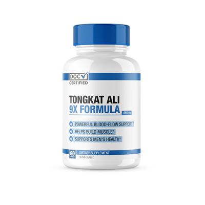 EPN Supplements Doc Certified 9-in-1 Tongkat Ali Maximize Blood Flow, Increase Mood Stamina Ultra Potent Formula w 9 Powerful Ingredients 3rd Party Tested USA Made - 60 Capsules