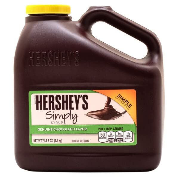 Simply Syrup Simple Ingredients Genuine Flavor Chocolate Syrup Bulk Jug 7.5 lbs. Non-GMO. Gluten Free. Pack Individually disinfecting ATREVO Towelette Bundle.