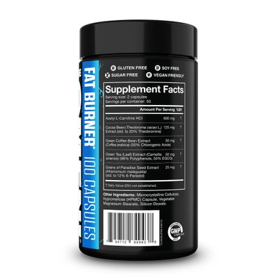 JNX SPORTS The Omen! Non-Stimulant Thermogenic Fat Burner - Caffeine-Free Dietary Supplement for Men Women Appetite Suppressant Metabolism Booster 100 Capsules