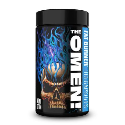 JNX SPORTS The Omen! Non-Stimulant Thermogenic Fat Burner - Caffeine-Free Dietary Supplement for Men Women Appetite Suppressant Metabolism Booster 100 Capsules