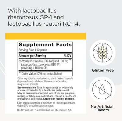 Integrative Therapeutics Pro-Flora Womens Probiotic - Lactobacillus rhamnosus GR-1 and Lactobacillus reuteri RC-14 Strains - Urogenital and Womens Health Support Supplement - 30 Capsules