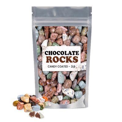 Chocorocks-Rock Candy, Chocolate Rocks, Candy Rocks, Stone Candies Crystals, Stone-Candies Bulk, Edible-Rocks, Edible Crystals Candies, Chocorocks Chocolate Candie- 2LB Bulk