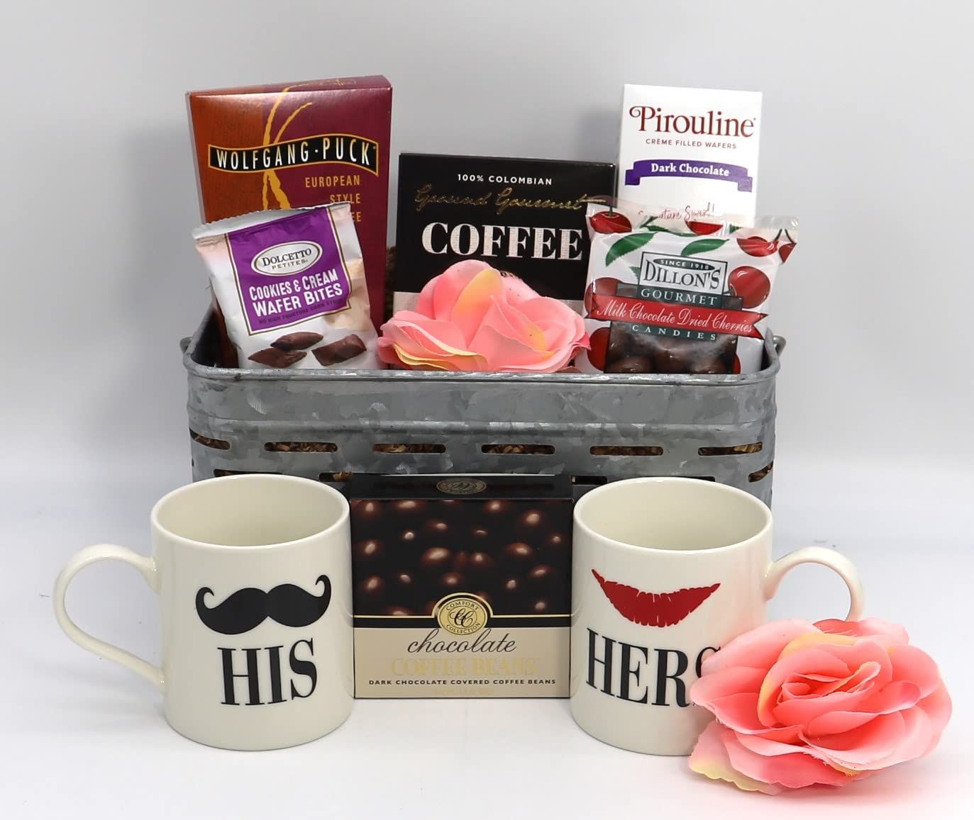 Gift Basket Village: Cherished Memories - Mugs, Gourmet Coffee, Chocolate Fruit More