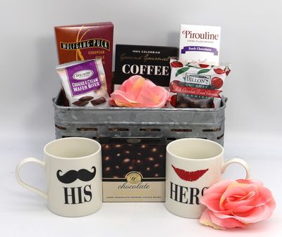 Gift Basket Village: Cherished Memories - Mugs, Gourmet Coffee, Chocolate Fruit More