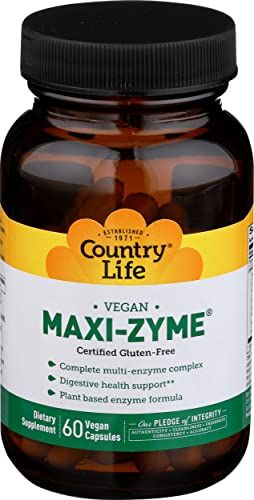 Country Life Maxi-Zyme Extra Strength, 60 Capsules