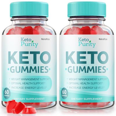 NutraRize Pack of 2 Keto Purity Keto Gummies for Advanced Weight Loss, Keto ACV Gummy, Maximum Strength Dietary Supplement, Gomitas Reviews 120 Gummies