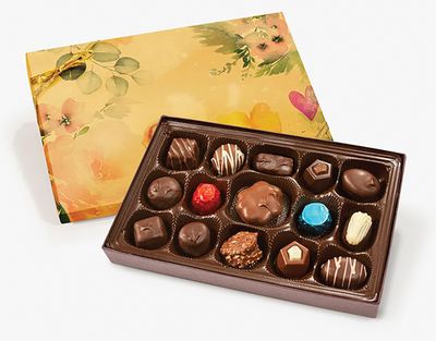 Ashers Chocolates, Milk and Dark Chocolate Assortment, Small Batches of Kosher Chocolate, Family Owned Since 1892, Assorted Chocolate Gift Set, 8 oz, Gift Set