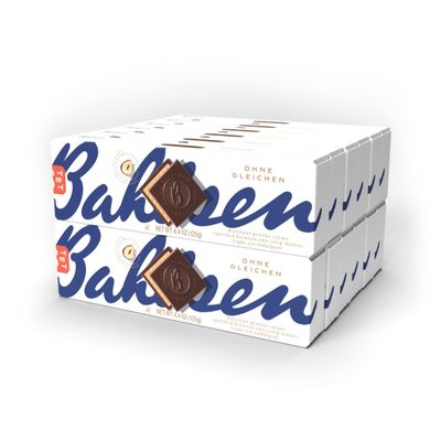 Bahlsen Ohne Gleichen First Class Dark Cookies (12 boxes) - Hazelnut wafers covered in rich dark European chocolate - 4.4 oz boxes