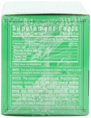 Triple Leaf Tea, Ultra Slim, 20 Tea Bags Pack of 6
