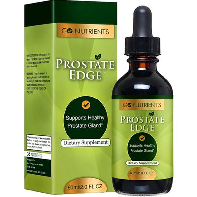 Go Nutrients Prostate Edge - Saw Palmetto Pygeum Extract Supplement for Men s Prostate Health Relief - Organic Liquid Drops to Support Urinary Flow, Bladder Comfort Vitality - 2oz