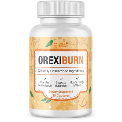 OrexiBurn - 100 Natural Supplement with 8 Plant-Based Ingredients Non-GMO, No Stimulants, Made in The USA, GMP-Certified 30 Easy-to-Swallow Capsules, 1 Month Supply