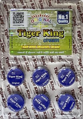 GenOne Erectile Dysfunction Treatment Cream, New Clinically Proven Topical Cream, Helps Get an Erection Within 10 Minutes and Last Longer Tiger King Original Cream for Men, 6 Count