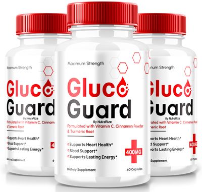 NutraRize 3 Pack Gluco Guard Capsules, GlucoGuard Natural Support Formula, Unique Health Supplement, Premium Pills to Maintain Healthy Levels, Gluco GuardianPro, Official Reviews 180 Capsules