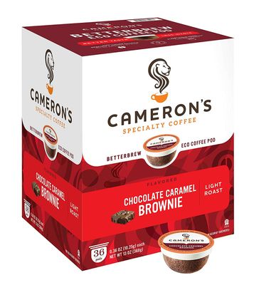 Camerons Coffee Single Serve Pods, Flavored, Chocolate Caramel Brownie, 36 Count Pack of 1 ASINPPOSPRME16712
