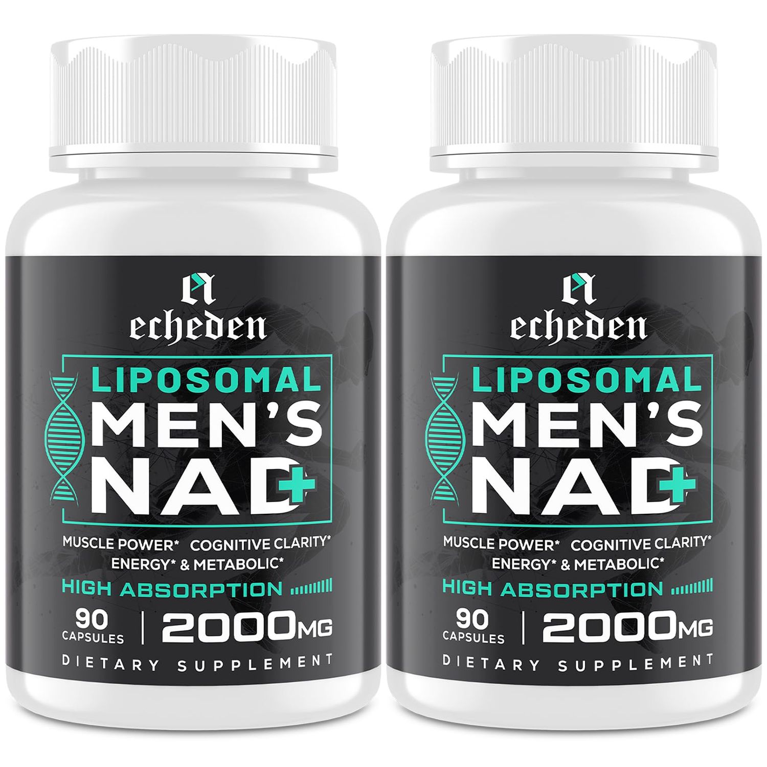 NAD Supplement for Men - High-Potency Formula, Enhanced Absorption, USA Made, Pure NAD Supplement, 180 Capsules