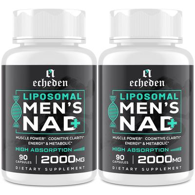 NAD Supplement for Men - High-Potency Formula, Enhanced Absorption, USA Made, Pure NAD Supplement, 180 Capsules