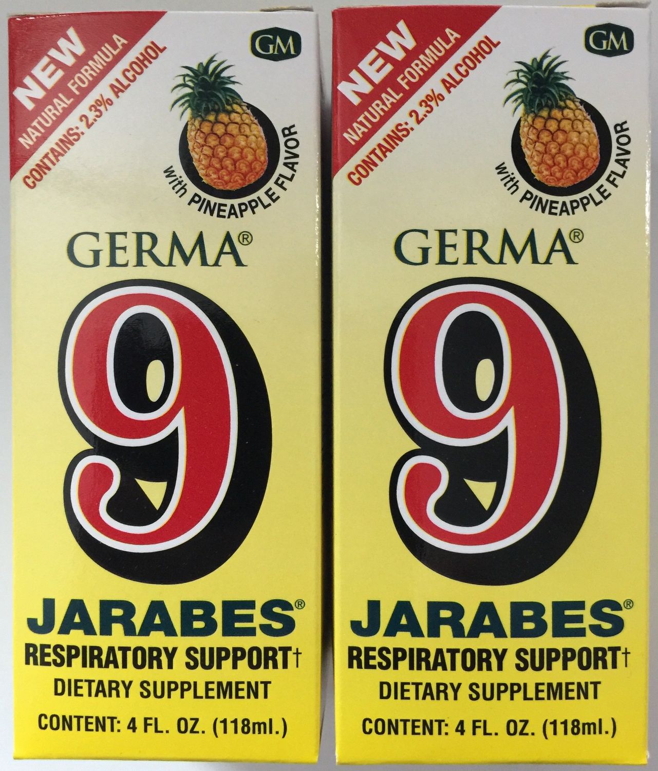 Germa 9 Jarabes Dietary Supplement 4 Fl oz. 2-Pack