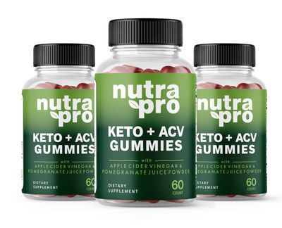 Zonata 3Pack Nutra Pro Keto Gummies, Nutra Pro Keto ACV Gummies, NutraPro Keto Apple Cider Vinegar Gummies, Premium Keto ACV Gummies, 180 Gummies