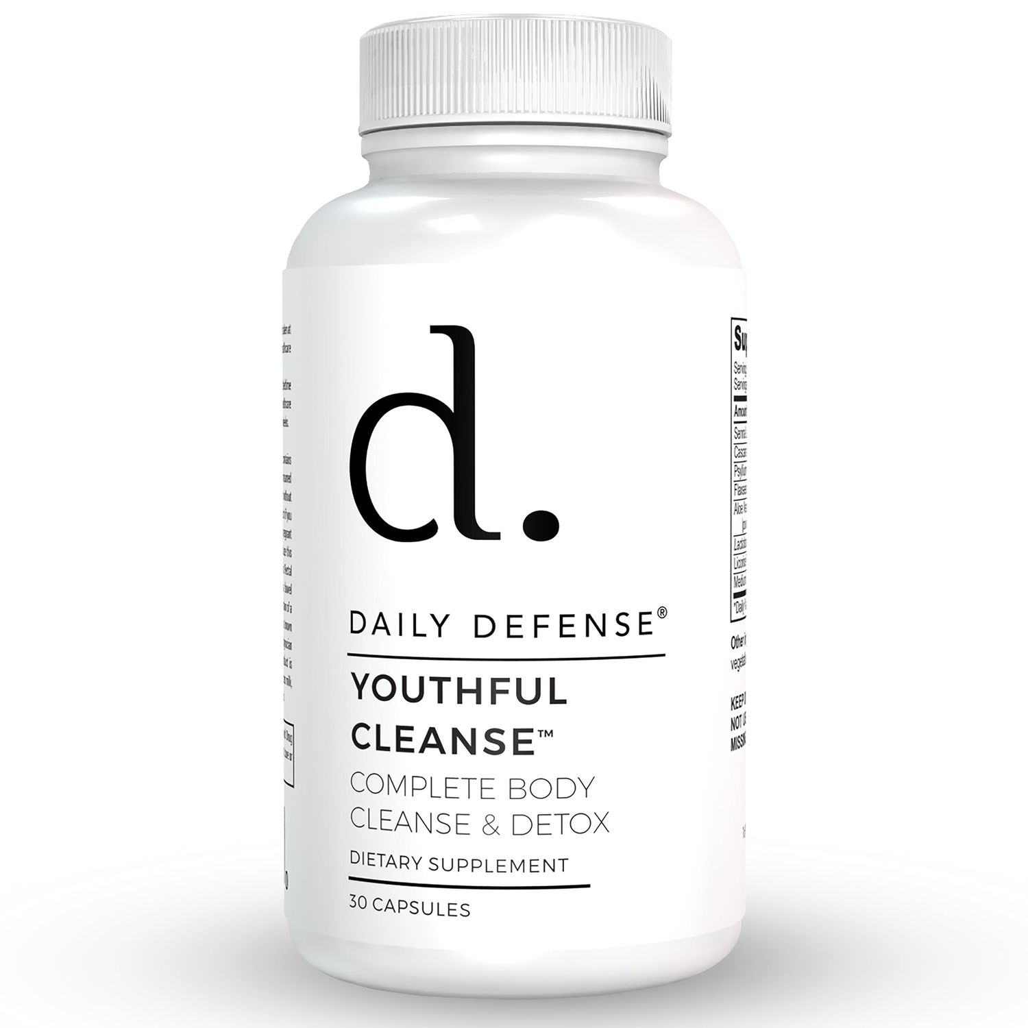 Daily Defense14 Day Cleanse Pills Advanced Gut Cleanse and Detox for Men and Women Fast Natural Laxative for Constipation Relief with Casacra Sagrada, Psyllium Husk, Senna Leaf and Probiotics
