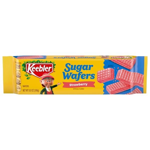 Keebler Strawberry Sugar Wafers, Pantry Pack, 8.8oz